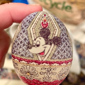 Silk “Tie” Dyed Egg (Blown out/Hallow, keepsake)