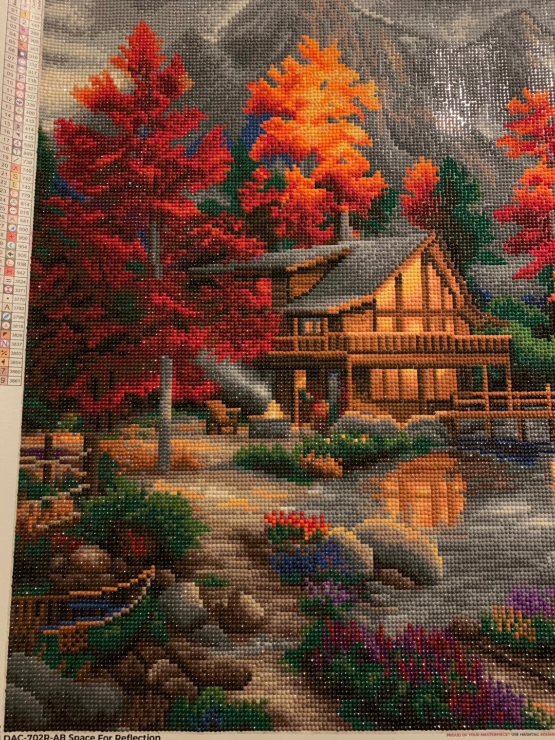 Completed Diamond Painting 5D Space For Reflection 74 x 55 Etsy