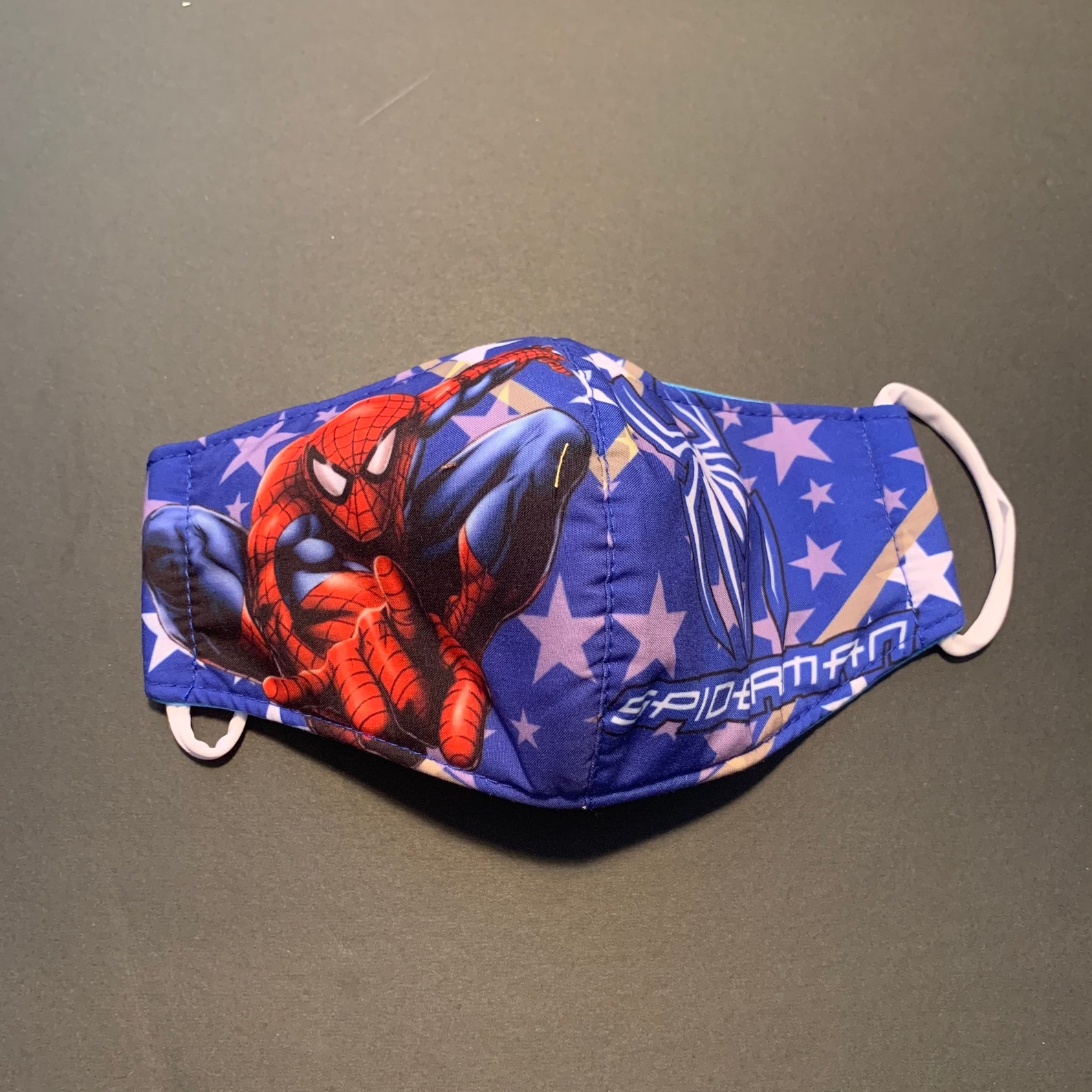 Blue Spider-Man Kids Face Mask Fashion Design | Etsy
