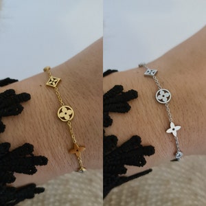 Women's bracelet in silver or gold stainless steel, inspiration bracelet, gold or silver colored mesh bracelet