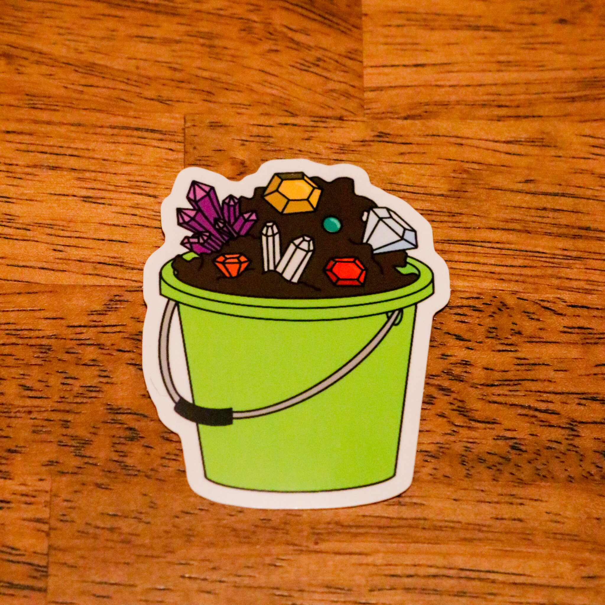 Bucketful of Treasures Sticker Treasure Buckets Co. Vinyl Etsy UK