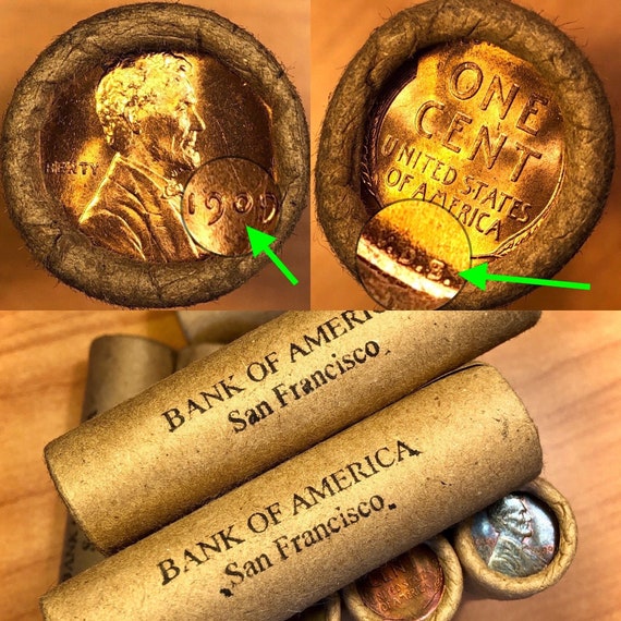 Original Bank Wrapped Lincoln Wheat Cent Penny Roll Collection Etsy
