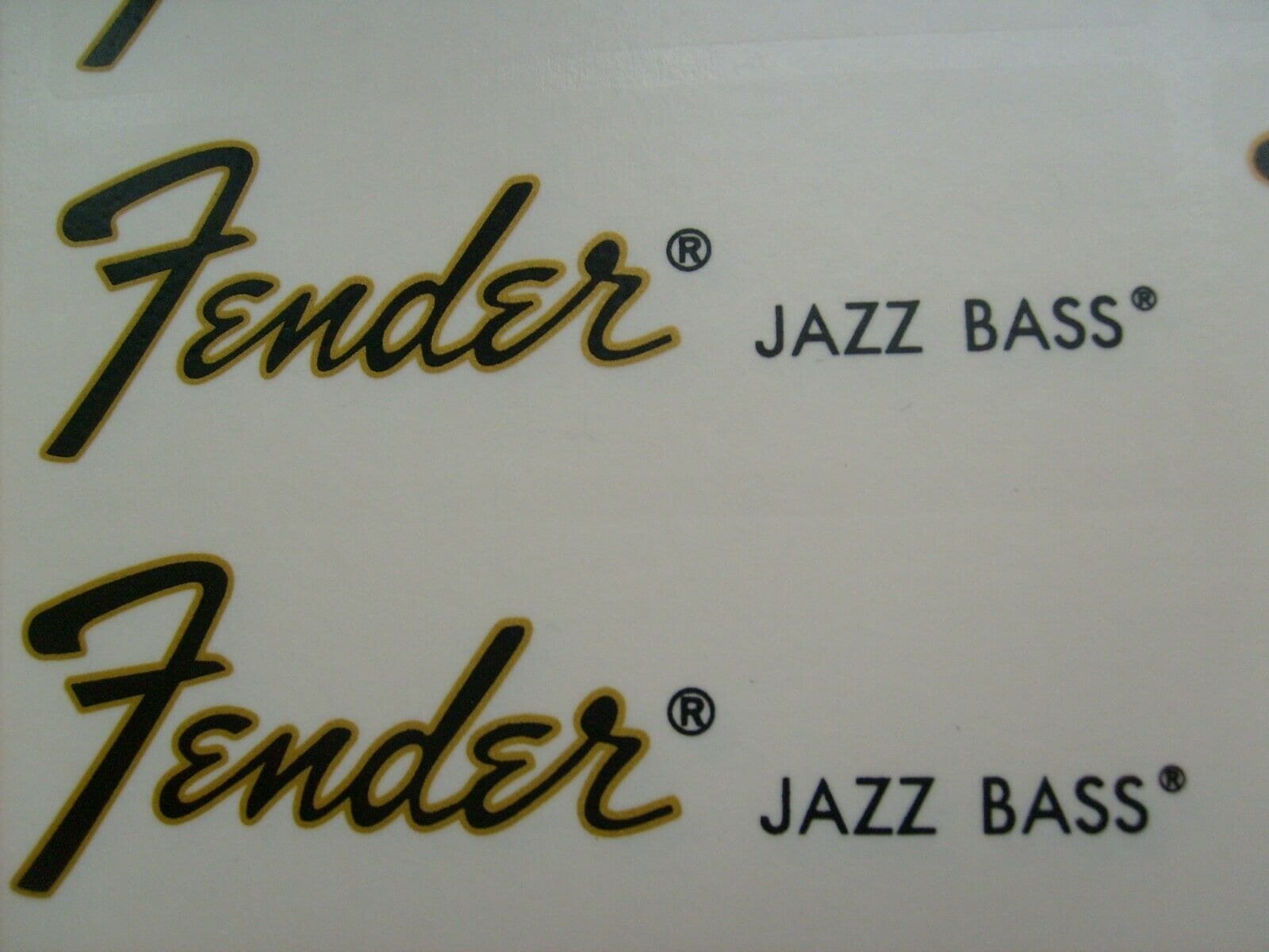 Fender Jazz Bass Bass Decals Waterslide Etsy