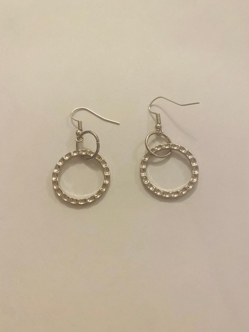 hanging hoop earrings
