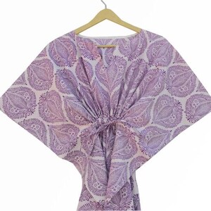 Cotton Kaftan, Indian Floral Kaftan, Long Caftan,Dress For to be Moms, Beach Cover up, Sleepwear, Indian Kaftan, Maxi Dress,Bikini Cover Up