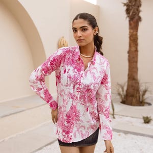 Toile De Jouy Blouse - Etsy