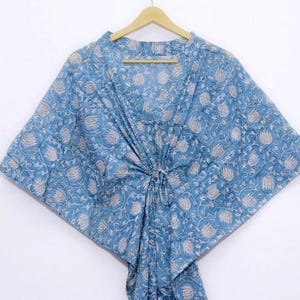 Cotton Kaftan, Indian Floral Kaftan, Long Caftan,Dress For to be Moms, Beach Cover up, Sleepwear, Indian Kaftan, Maxi Dress,Bikini Cover Up