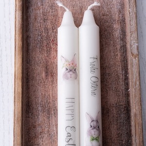 Candle Happy Easter Happy Easter Bunny Easter Bunny Rabbit Flower Motif Motif Candle Easter Candle Candle Easter Table Candle Easter Table Decoration Decoration