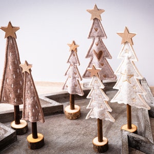 Fir trees set of 3 decoration Christmas tree Advent Christmas Christmas tree decoration Advent decoration table decoration table decoration
