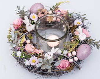 Easter table decorations wreath wall wreath spring flowers Easter decorations Easter decorations spring decorations Easter lantern rabbit Easter bunny