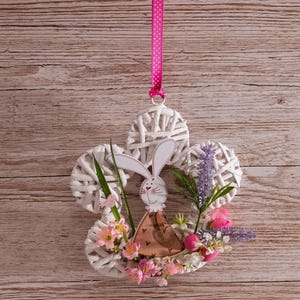 Easter decoration Spring window & door decoration: Easter bunny arrangement window picture Easter