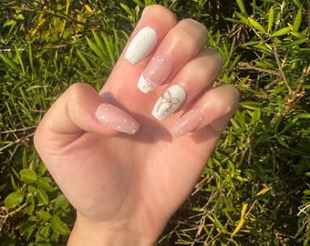 Press on nails/Fake Nails/Press ons/Cute Nails/Coquette/Everyday Nails/Spring Nails/Summer Nails/Fall Nails/Winter Nails/Gel Nails/Pink