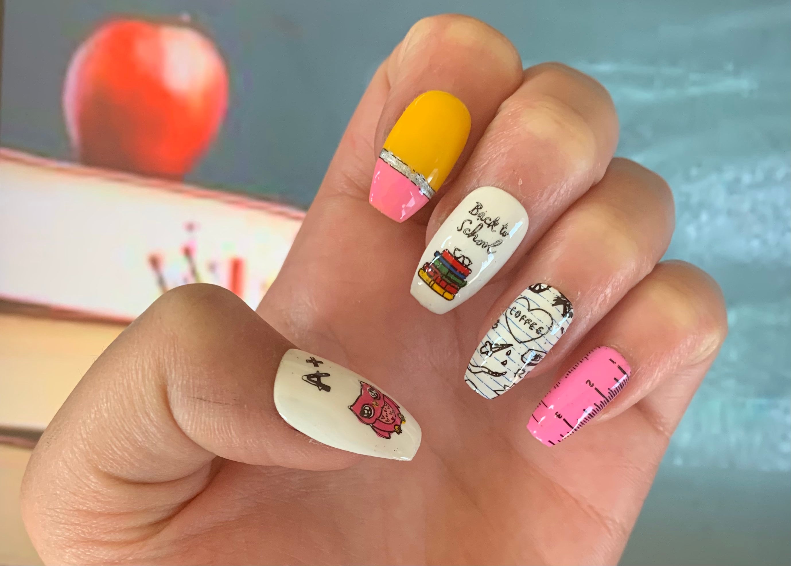 Study Hall Back to School Nail Stamping Plate | Maniology