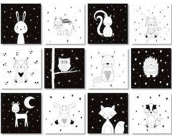 Printable Sensory Baby Cards Print at Home Infant Flashcards for Newborn High Contrast Cards for Baby Development Cards for Newborn