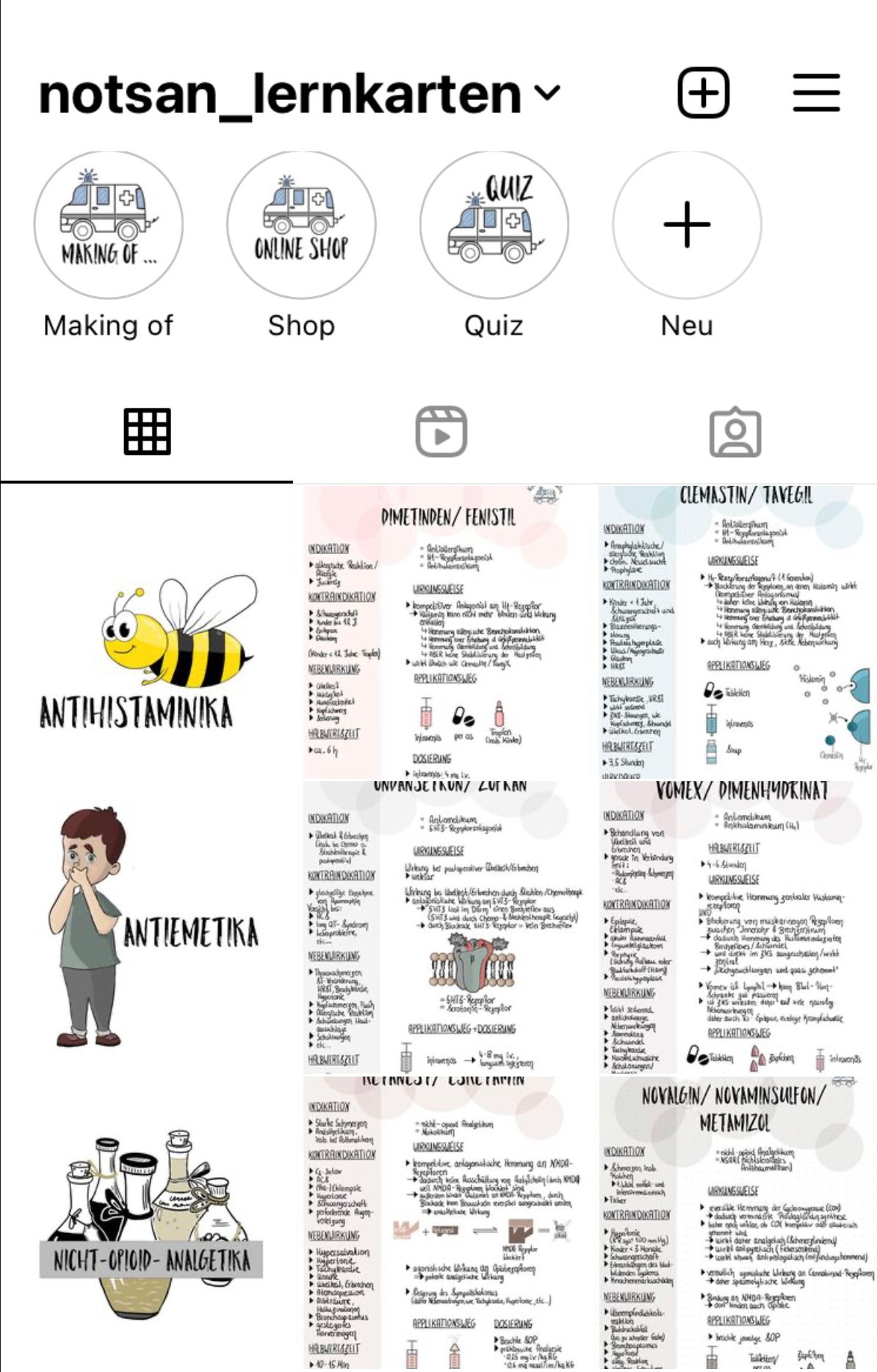 Medication Flashcard set DIN A 4 Etsy