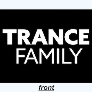 Trance Family Flag - Black