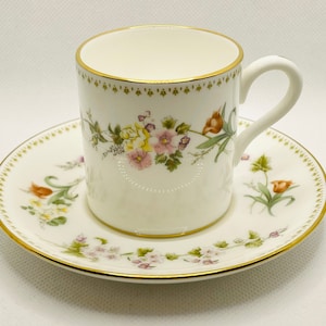 Wedgewood “Mirabelle” Demitasse Cup and Saucer