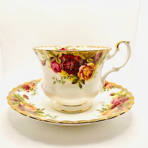 Royal Albert “Old Country Rose” Teacup and Saucer