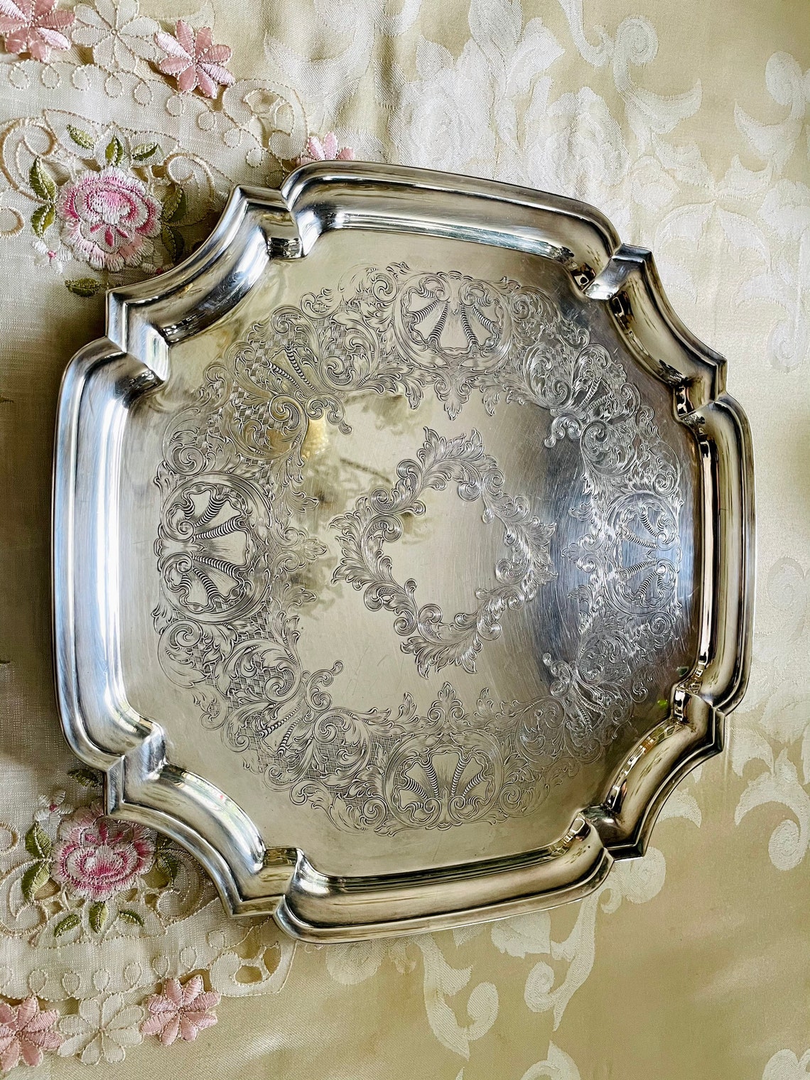 Vintage Marlboro Silver Plated Decorative Tray Etsy Canada