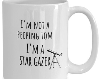 Astronomy Gifts for Men, Star Gazer Mug, Astronomy Gifts, Space Dad, Professor Gift, Peeping Tom, Professor Mug, Astronomy Gift, Astronomy