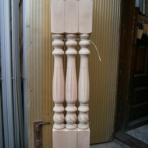 Stair Newel Posts Graceful Spiral Twist Design Carved Wood Spindle Baluster Banister Support Column Railing Staircase Ball Top Finial Newell