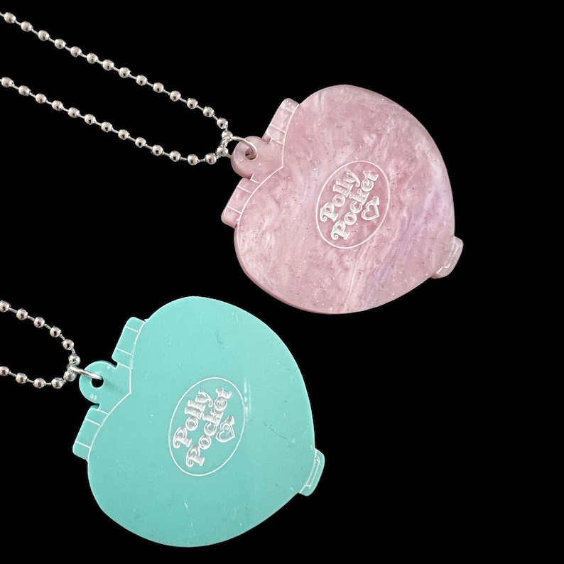 Polly Pocket Jewellery Heart Compact Necklace Playset Etsy