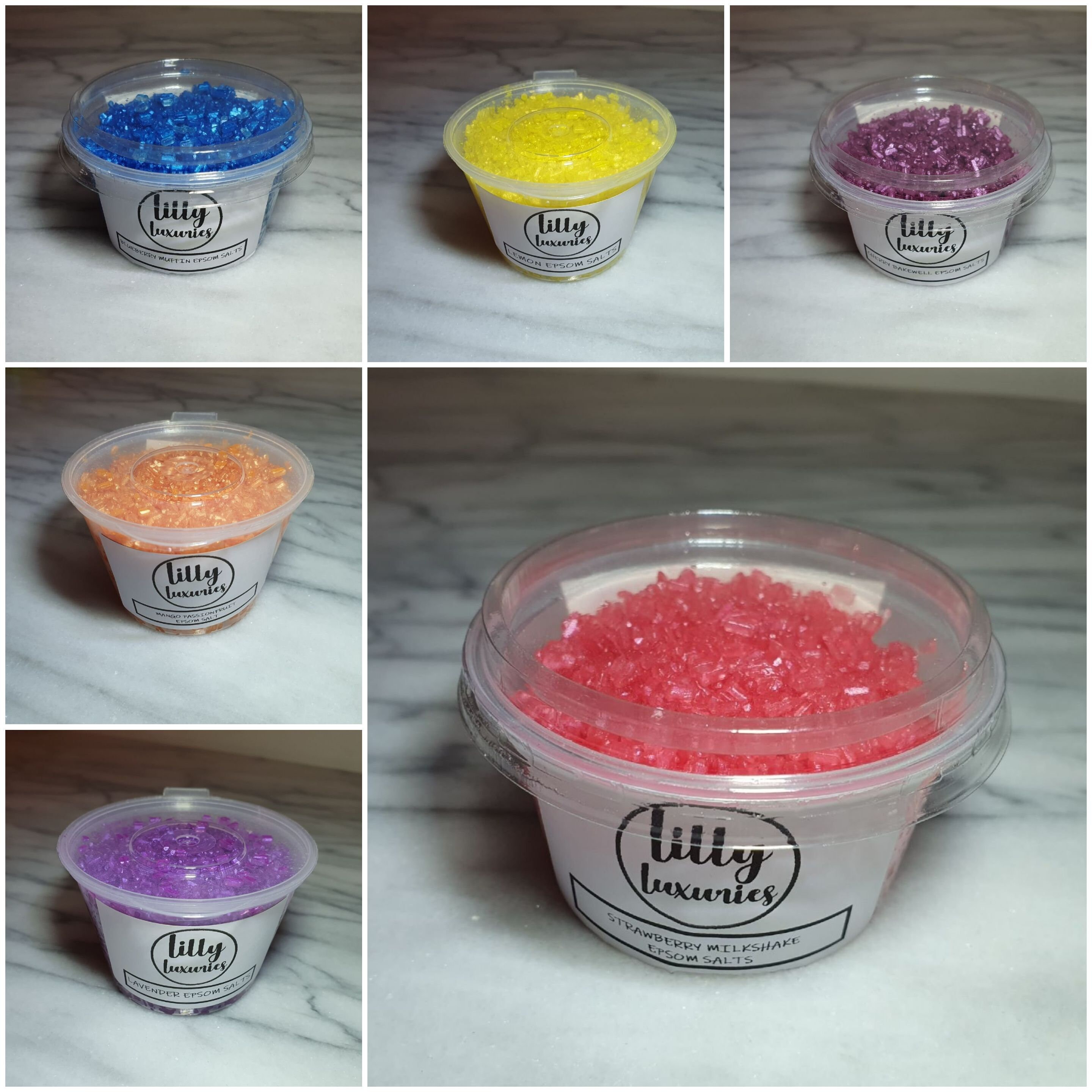 Epsom Salts Highly scented and coloured Etsy