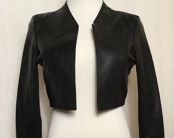 leather shrug jacket