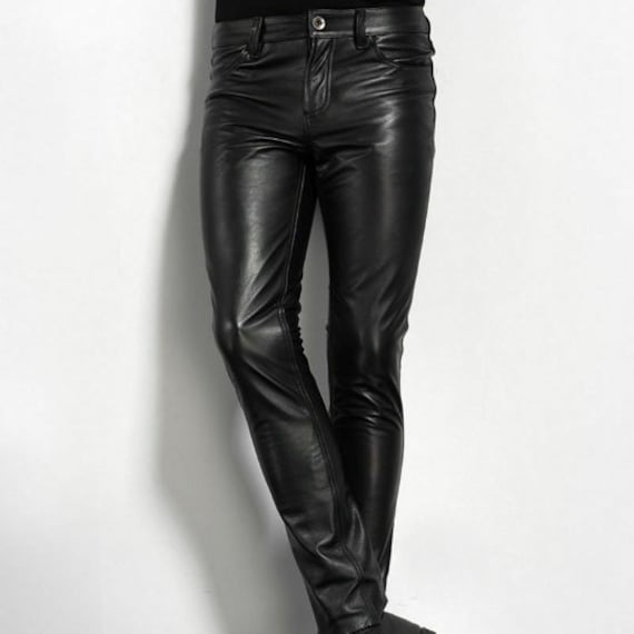 Men's & Boys 100% Soft Lambskin Leather Pant With - Etsy