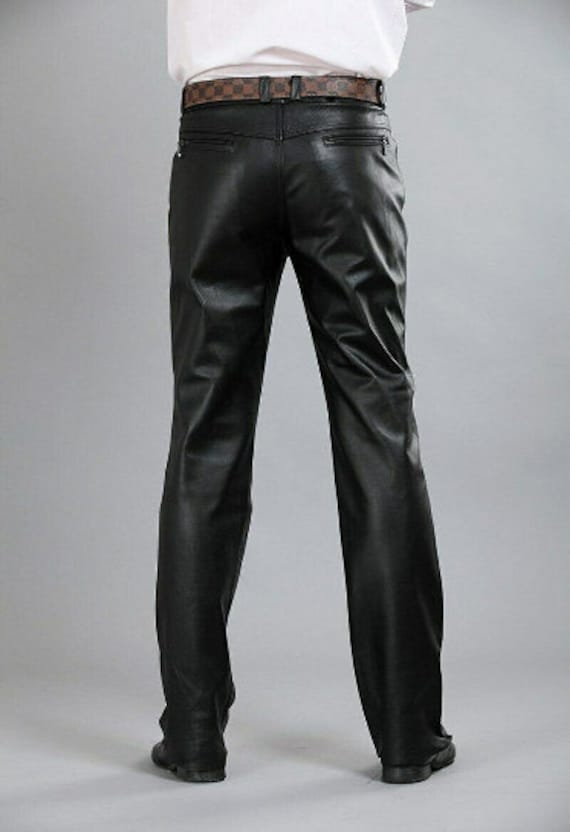 Men's & Boys 100% Genuine High Quality Soft Lambskin Leather Dress Pants  Straight Style Office Wear Pant - Etsy