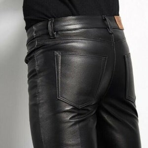 Men's & Boys 100% Genuine Soft Lambskin Leather Pant With Straight ...