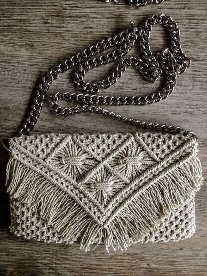 Handmade Macrame Shoulder Bag Etsy
