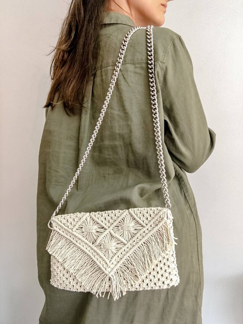 Handmade Macrame Shoulder Bag Etsy
