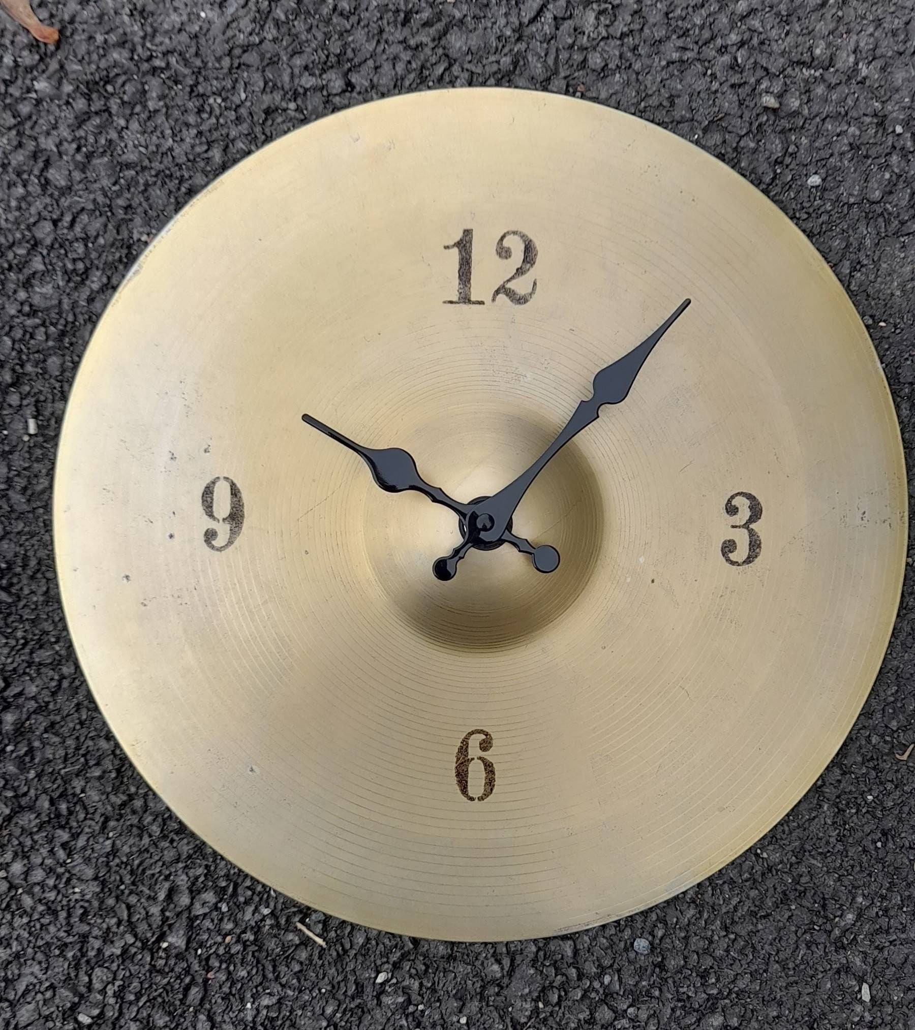 Cymbal Wall Clock Etsy UK