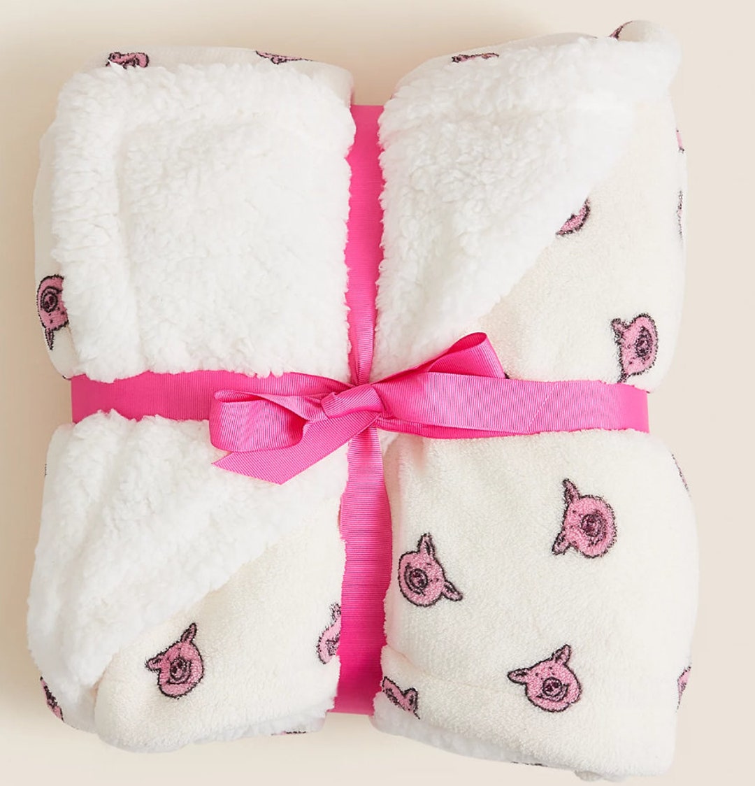 Percy Pig™ Fleece Blanket Warm and Cosy Fab Gift Etsy UK