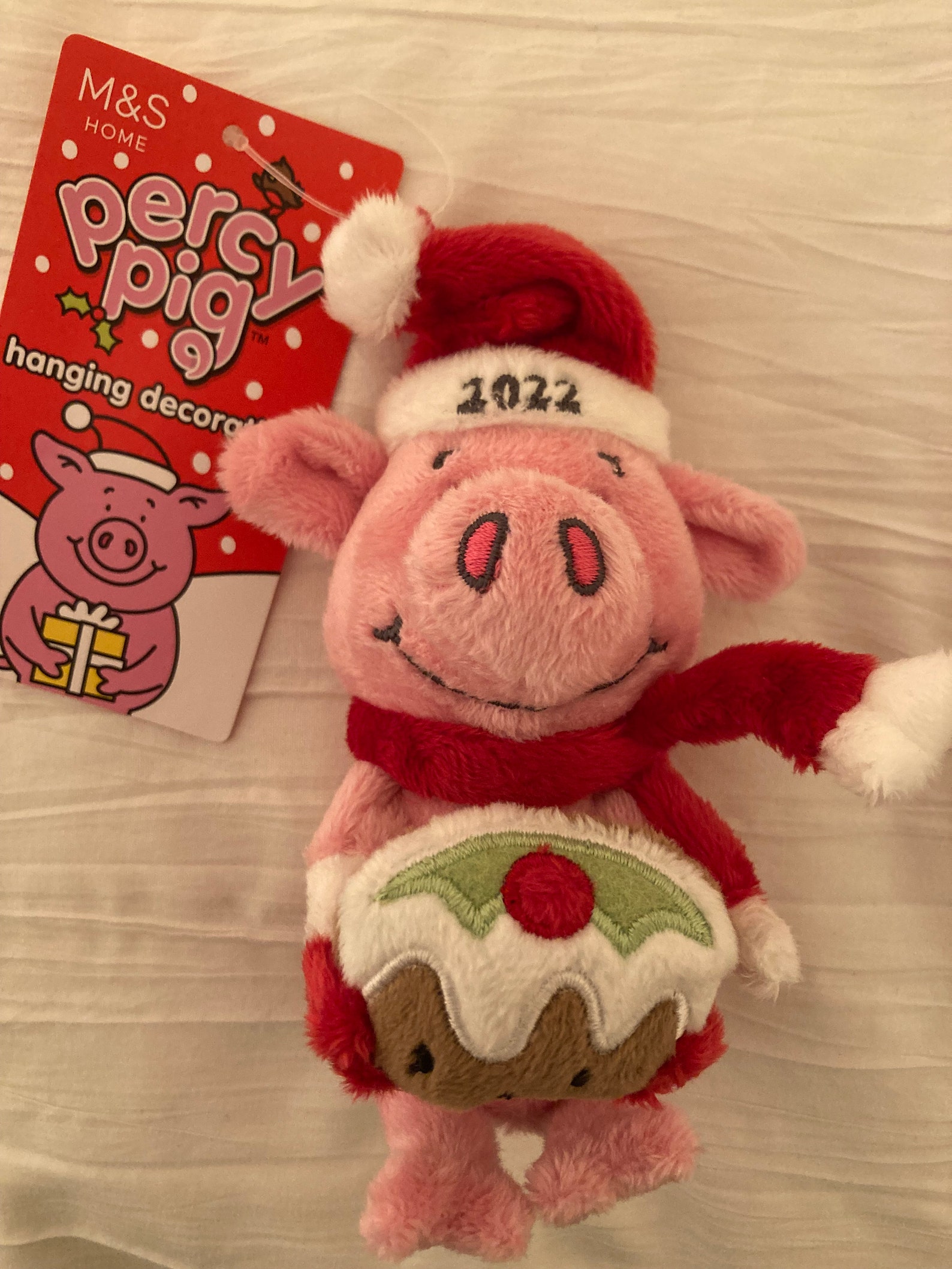 M&S Percy Pig Hanging Christmas Tree Plush Limited Edition 15 Etsy UK