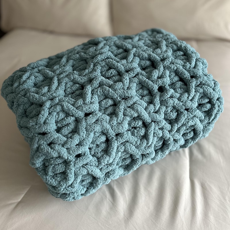 Loom Knit Blanket Etsy