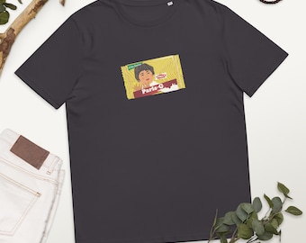 parle-g indian desi snack food Unisex organic cotton t-shirt