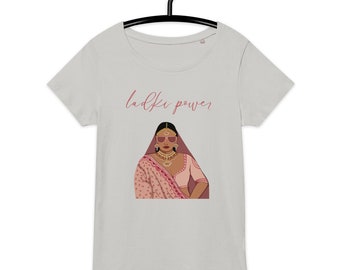 Ladki Power Frau Macht indischen desi Frauen Basic Bio-T-Shirt