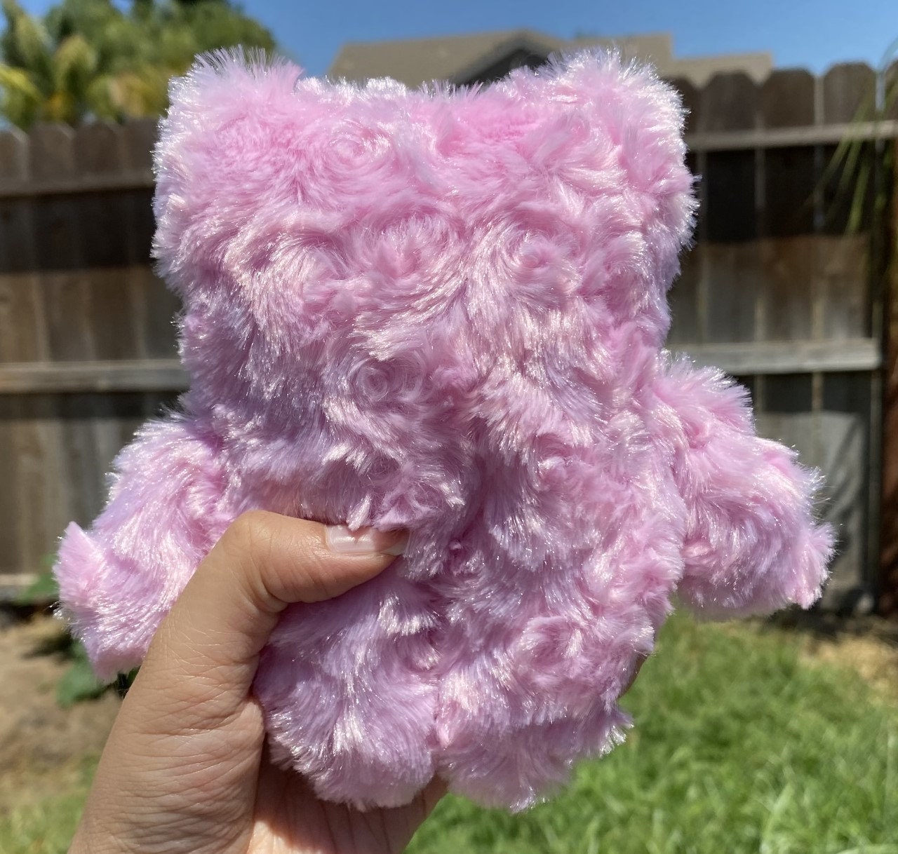 Pink Rainbow Bear Handmade Plush - Etsy