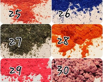 Mix and Match Mica Powder Set, 6 Colors, 30grams Pigmen Soap