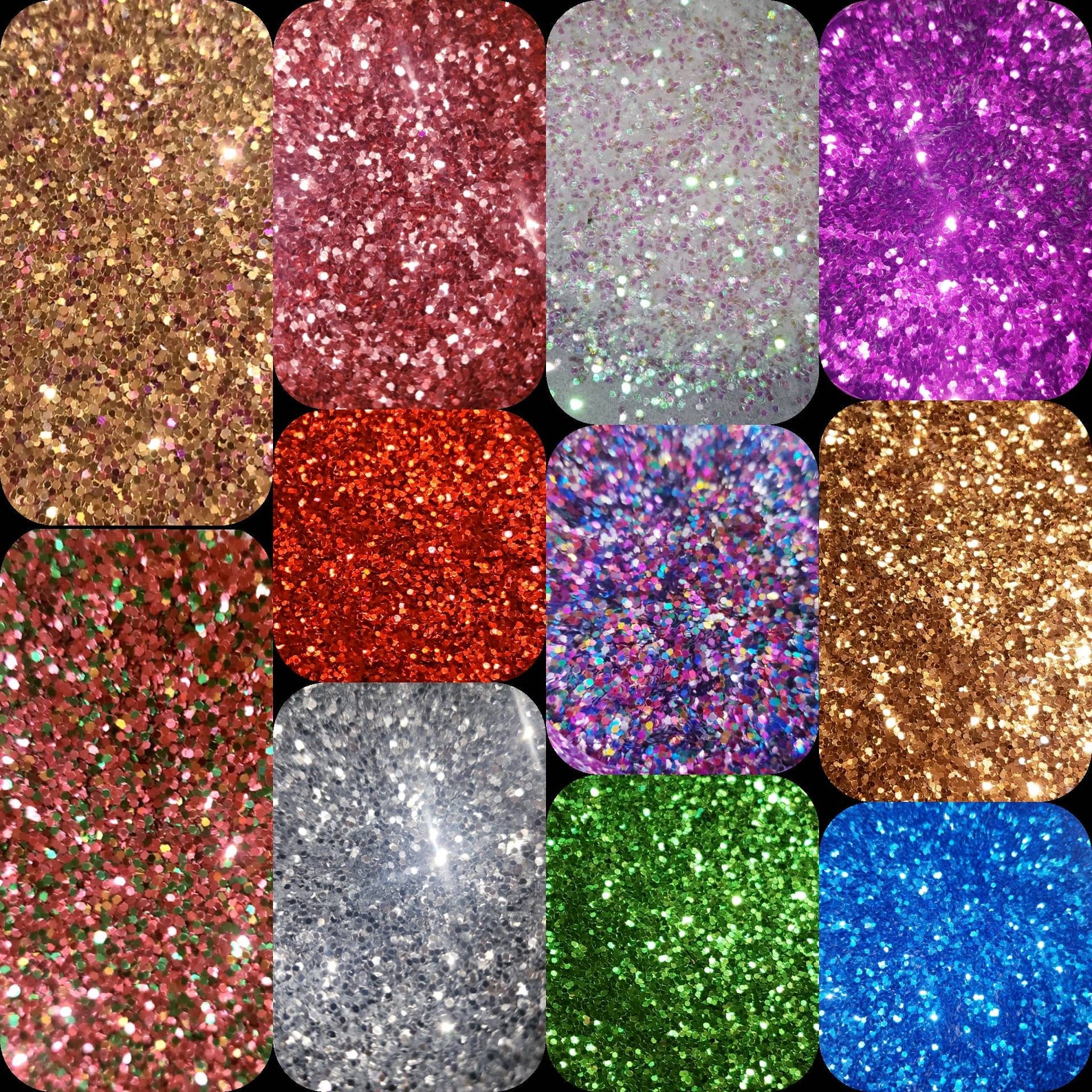 Chunky Glitter in multiple colors bulk Glitter Craft Etsy