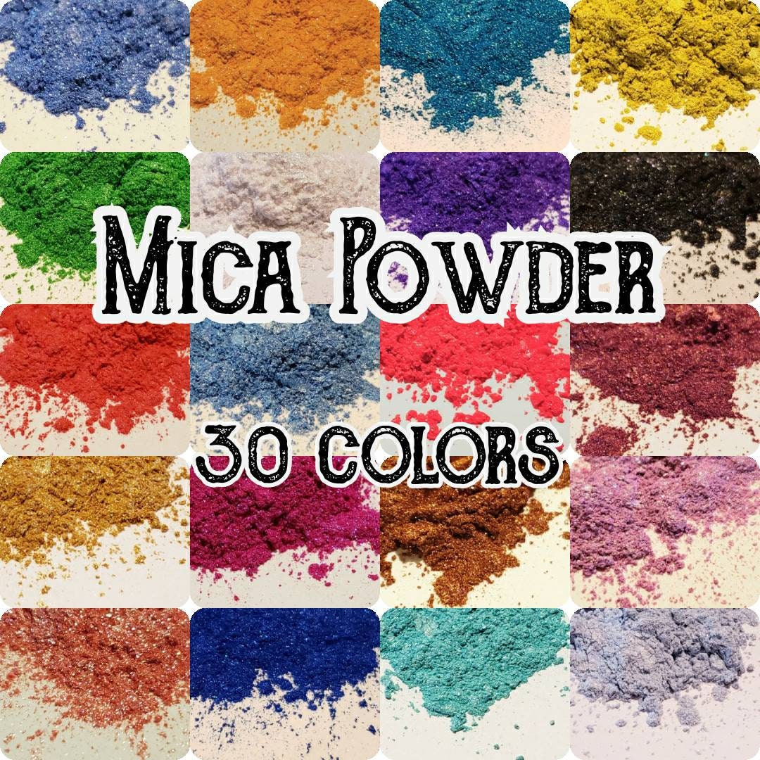 Wholesale Wholesale 20 Colors Mica Powder set multi color lipgloss pigment  powder for lip Soap DIY Handmade Epoxy Resin Paint Slime Suppliers -Yayang