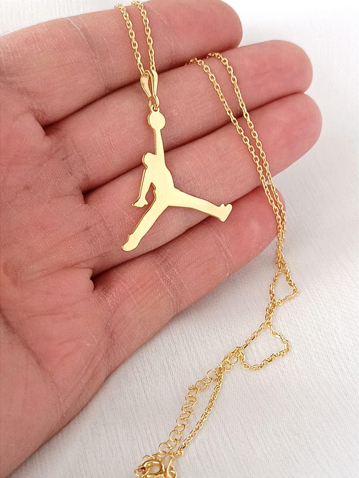 Sterling Silver Michael Jordan Necklacejumpman Necklacbasketball