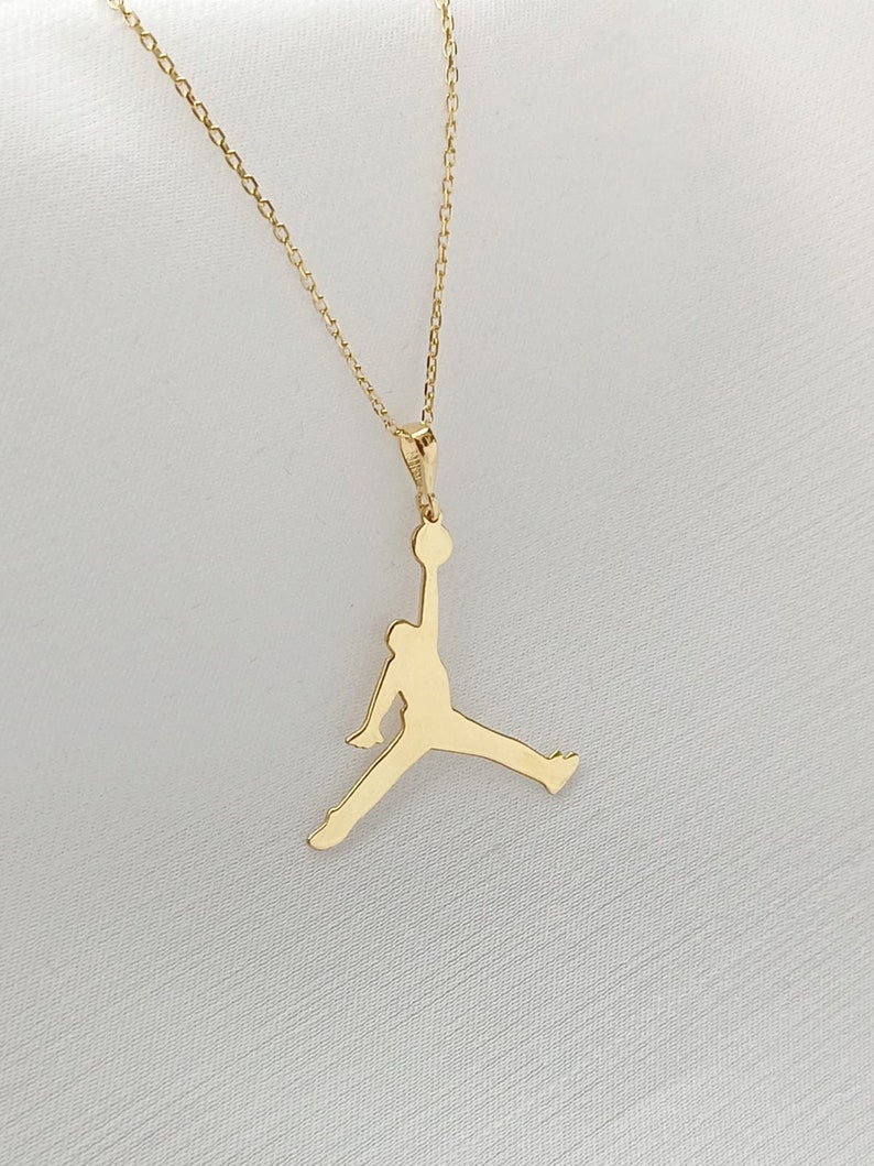 Sterling Silver Michael Jordan Necklacejumpman Necklacbasketball