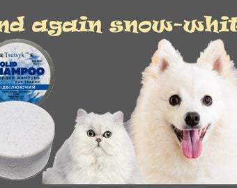 DOG SHAMPOO BAR Feste Shampoo Natural Free SlS Whitening-Effekt. Pflege Tear Stain Entferner