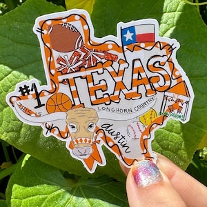 Texas longhorn Waterproof sticker