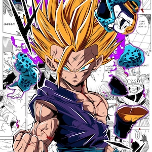 Dragon Ball DBZ résistant à l'eau taille carte standard en verre brisé Holo