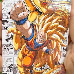 Dragon Ball DBZ résistant à l'eau taille carte standard en verre brisé Holo