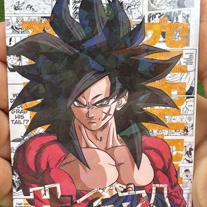 Dragon Ball DBZ résistant à l'eau taille carte standard en verre brisé Holo